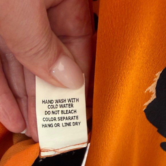 Honey Punch Bold Orange Leopard Wrap Blouse - Picture 8 of 9